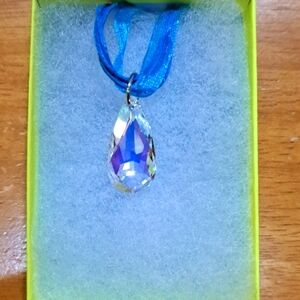 Morning Frost Crystal Marquise Necklace